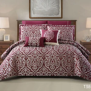 High Quality Bed Jacquard Quilted King Size Comforter Set
