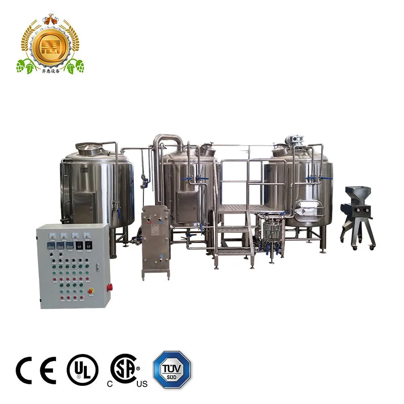 Small Micro beer brewing equipment China Qihui 3bbl 5bbl 7bbl  turnkey project of brewery