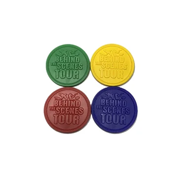 Best-selling Plastic tokens Custom embossed plastic tokens Supermarket trolleys color tokens