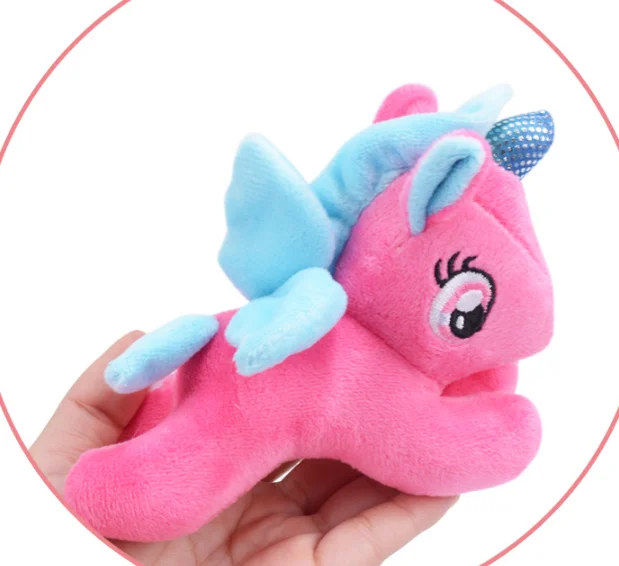 Cartoon Stuff Unicorn With Pet Cage Children Toy Soft Plush Play House Toy