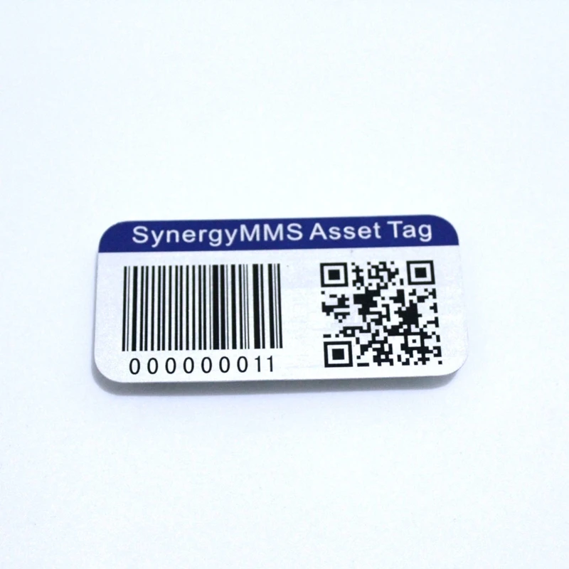 Custom Metal Asset Tags For Equipment Bar Code Tags Serial Numbers 3m