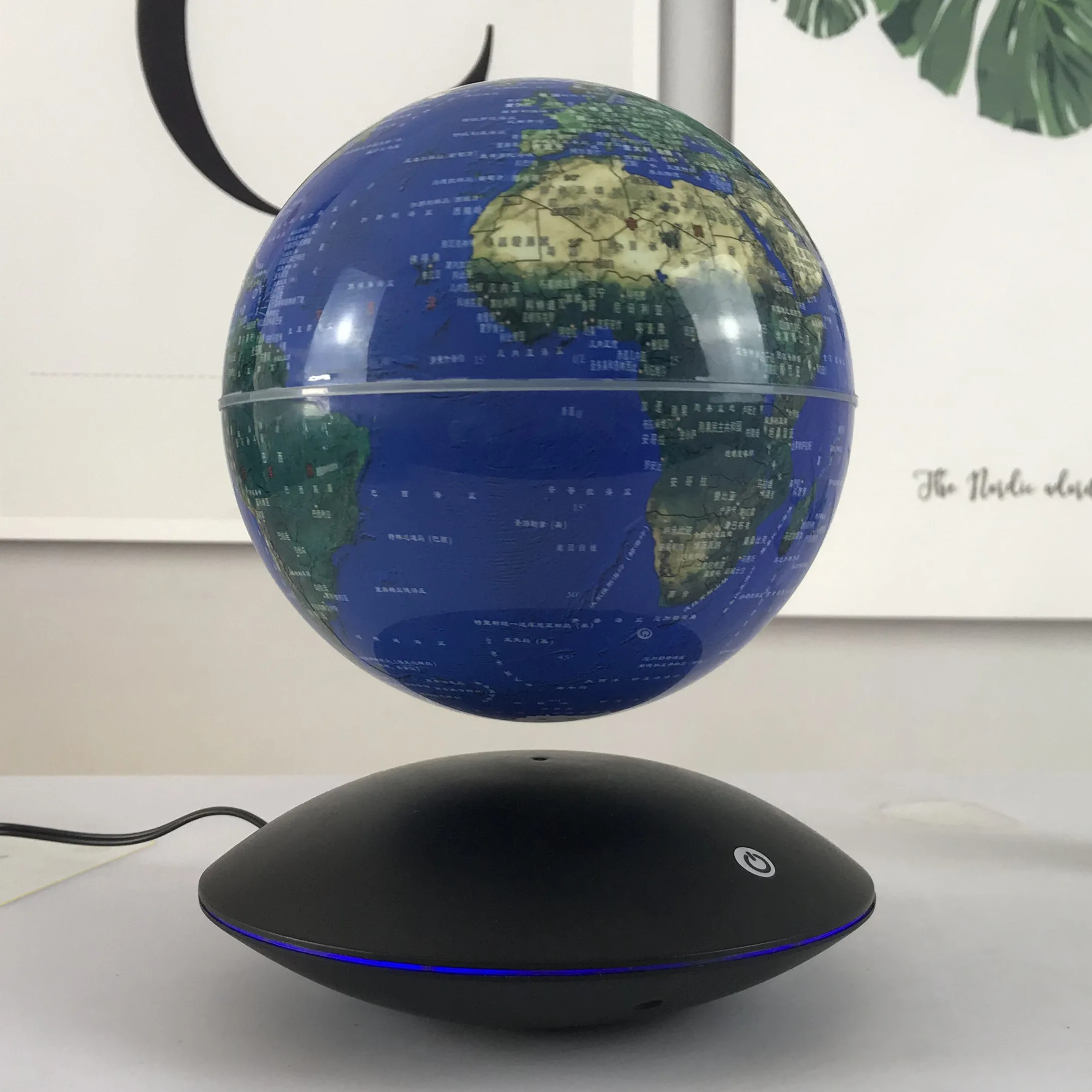 6 inch Floating Globe Magnetic Levitation World Map Levitating Globe LED Light 