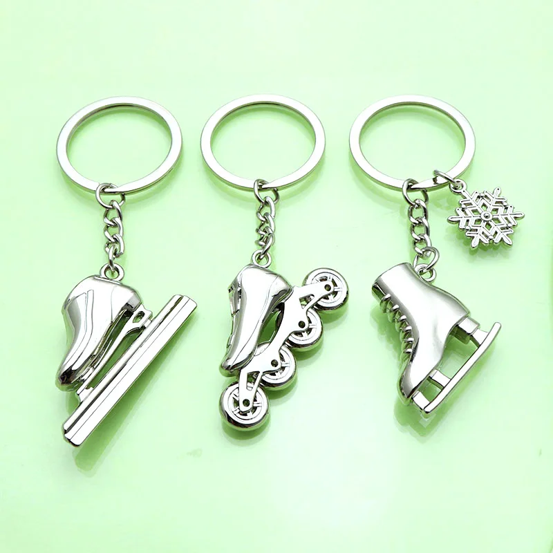 Winter Sports Enthusiast Gift-Metal Snowboarding Keychain Snow