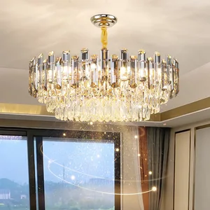 JACKSUN Post Modern Crystal Chandelier for Living Room Dining Room and Villa Showroom Hanging Installation Lighting Lamp
