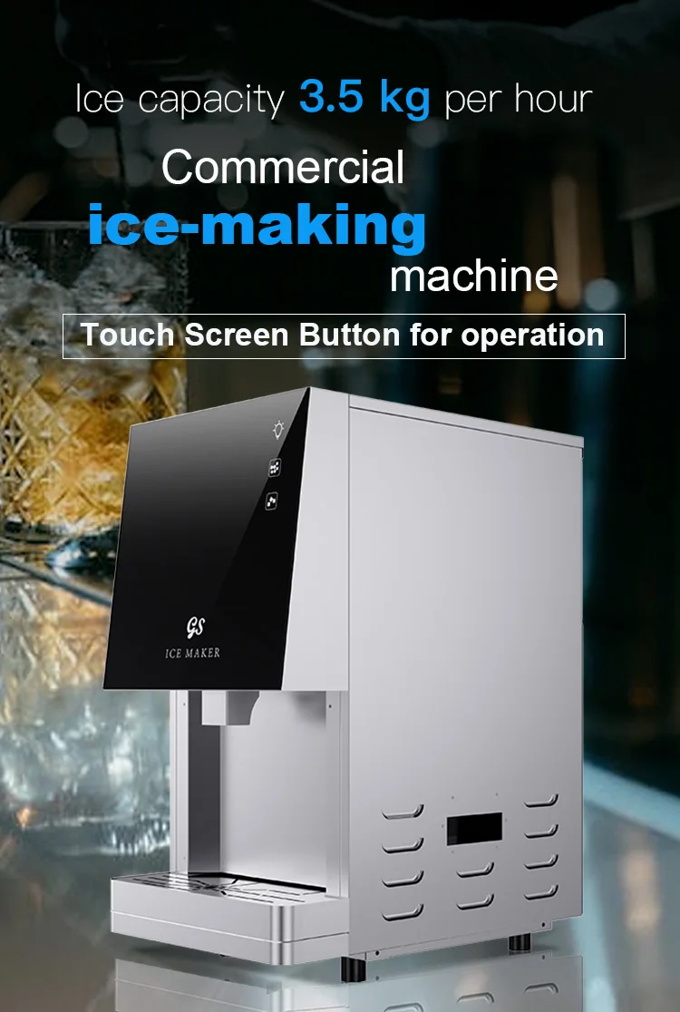 Newest Commercial Ice Maker Stainless Steel Ice Cube Maker Machine with Factory Price