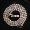 3mm Rose Gold Tennis Chains