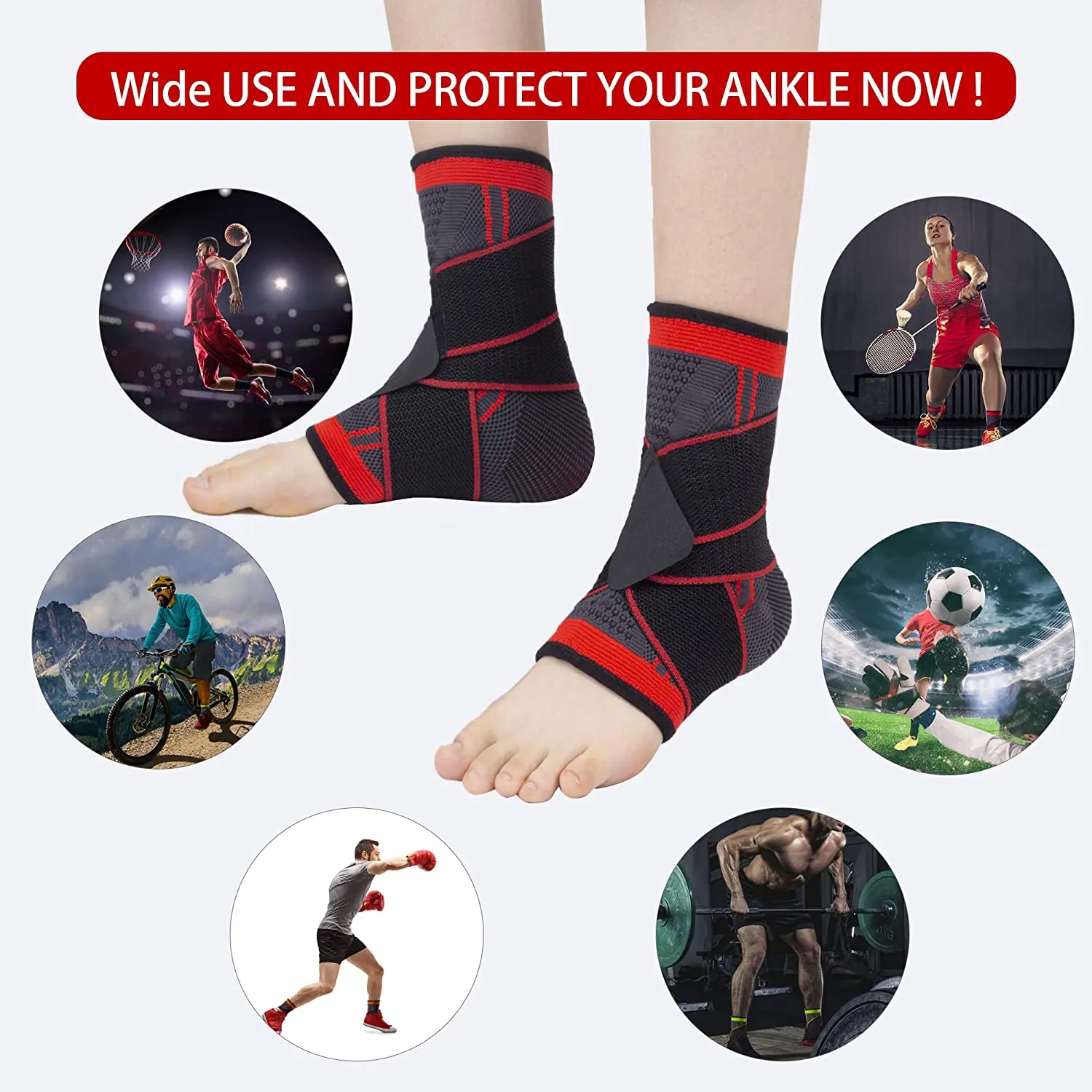Ankle Support And Compression Brace Support