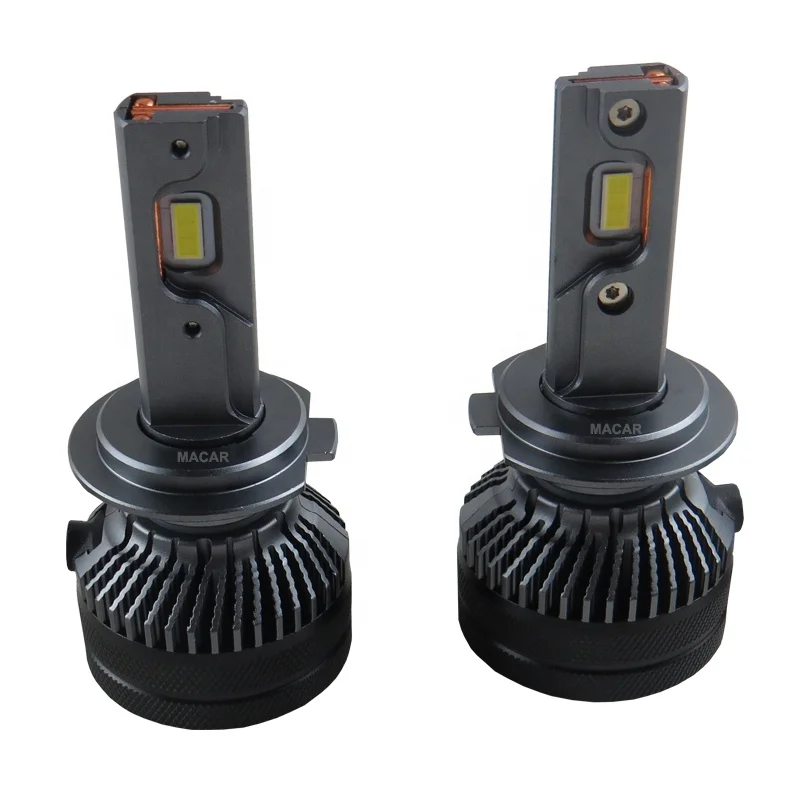 MACAR High Performance Auto Lighting System T50 LED Head Light H7 H1 120W 6000K Color Temperature New Condition