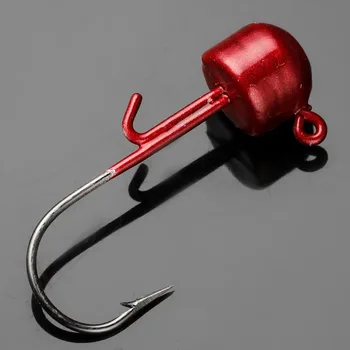 Wholesale 1.6g 2g 3g 4.8g 5.5g Metal Lead Mushroom Head Jig Fishing Hooks for Soft Bait – Soft Lure – view 3
