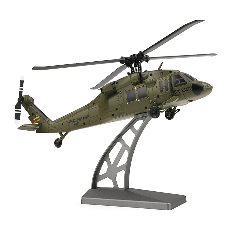 HOSHI Wltoys K170 UH-60L 2.4G 4CH 6-Axis Gyro Brushless Motor Military Green RC Helicopter RTF XK K170 Toys