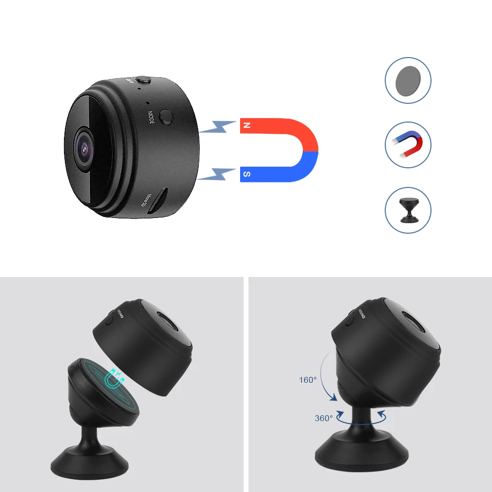 Home WiFi Network Security CCTV Camera Wireless Battery Powered Pan Tilt Baby Monitor Camera