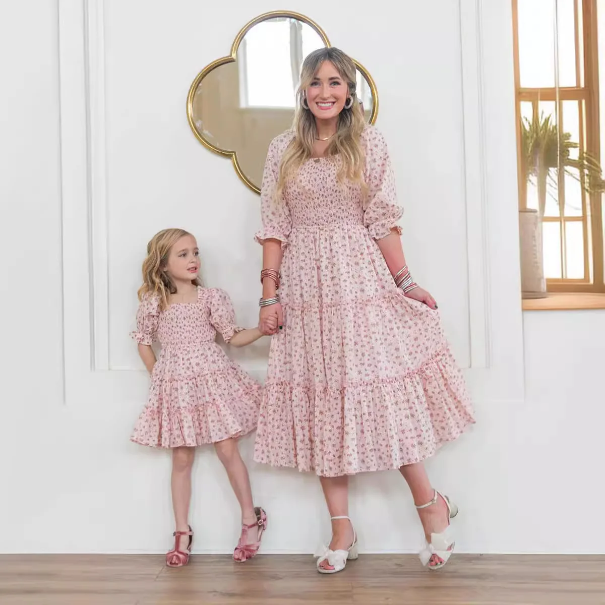 trendy mommy and me dresses for holidays 2025 Yellow Lucy's Mommy and Me Dresses, 5T