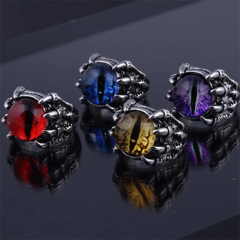 eyeリング Punk Silver Plated Evil Eye Rings For Men & Women - Oem Available