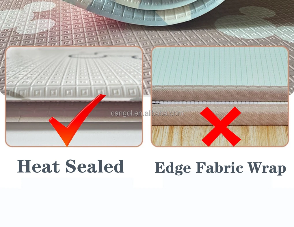 Kids Baby Playmat Reversible Foam Mat Waterproof Baby Foam Floor Play