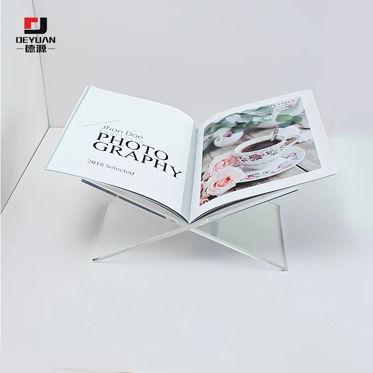 Hot Sale Acrylic Open Book Stand Acrylic Easel Album Dictionary Stand