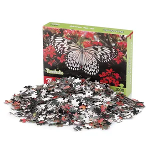 Hot-selling Scene Ecosphere Insects The Big Butterfly Wholesale Recycle Paper Jigsaw Puzzles Custom
