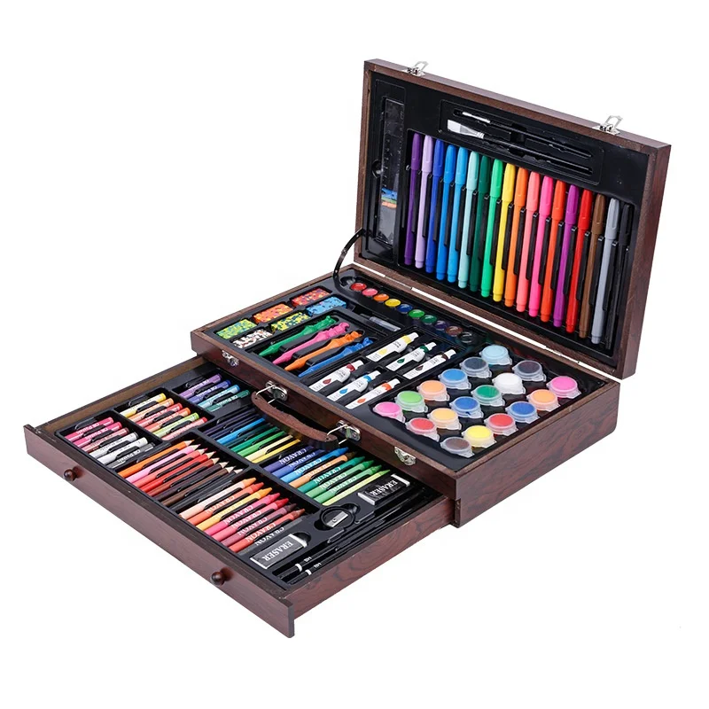 exclusive art supplier 123-piece drawing wood
