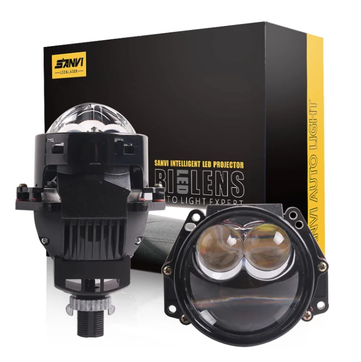 Automobile Led Smart 3 Inch S13 Bi LED Projector Lens Headlight 68w Super Bright Auto LED Lamps for Car Factory Light Assembly