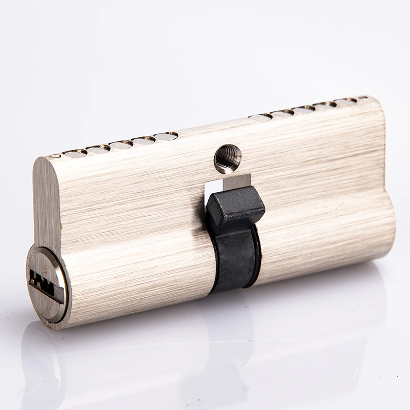 Competitive Price Smart Double Open Door Cylinder Lock with Computer Keys 70mm Size 60mm Backset Satin Finish Cam Lock Type