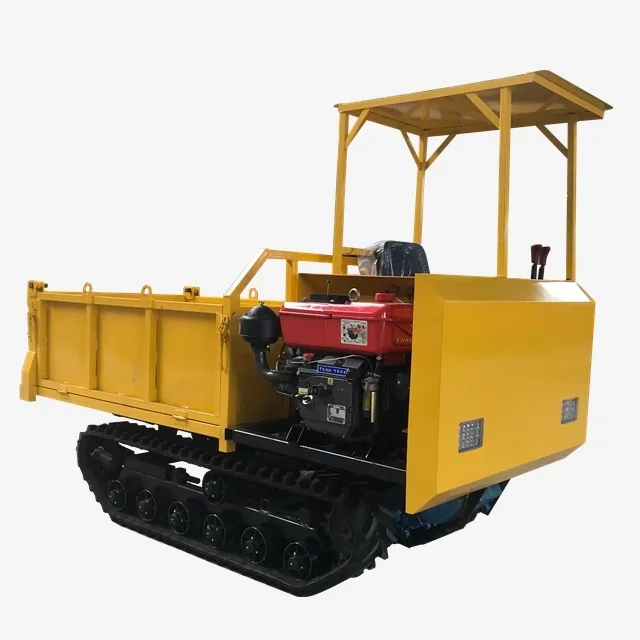 All Terrain Track Mini Dumper 1 Ton Small Crawler Dumper Loader