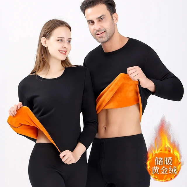 Factory Price New Winter Keep Warm Thermal Suit Long Johns Double Layer Men and Women Warm Thermal Underwear