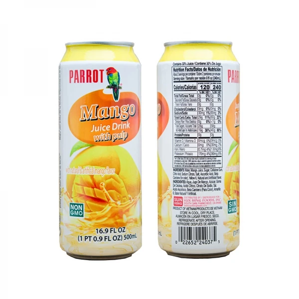 Best Choice Fresh For Summer 500Ml Canned Mango Juice Drink With Pulp - Buy Soft Drink Can,Canned Mixed Drinks,Instant Mango Powder Drink Product On Alibaba.com
