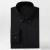 Black dc-2-regular sleeve empire collar