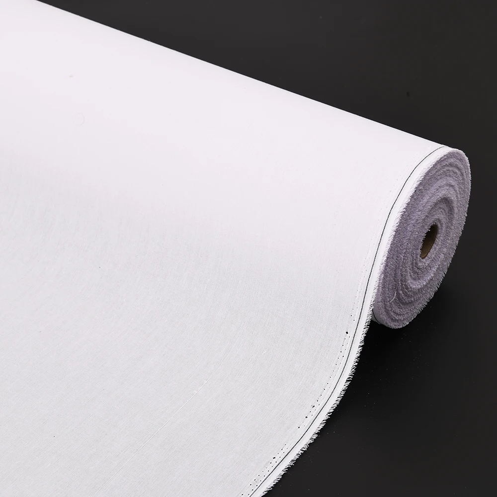 Factory Directly Woven Fusible Interlining Canvas Waist Hat Interlining Fabric