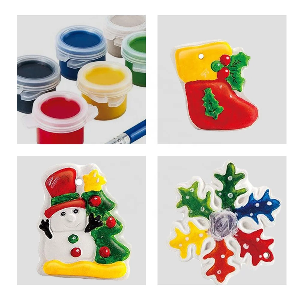 Christmas Painting Kit For Boys Girls Diy Plaster Painting - Temu