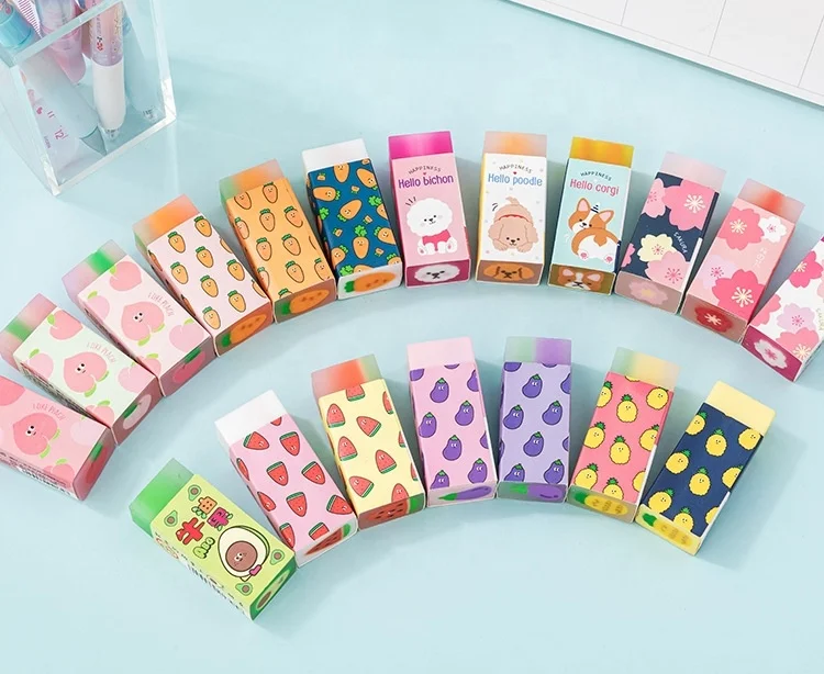 Подарок на день ребенка, акция, оптовая продажа, самый дешевый милый студенческий ластик-карандаш в виде фруктов и клубники