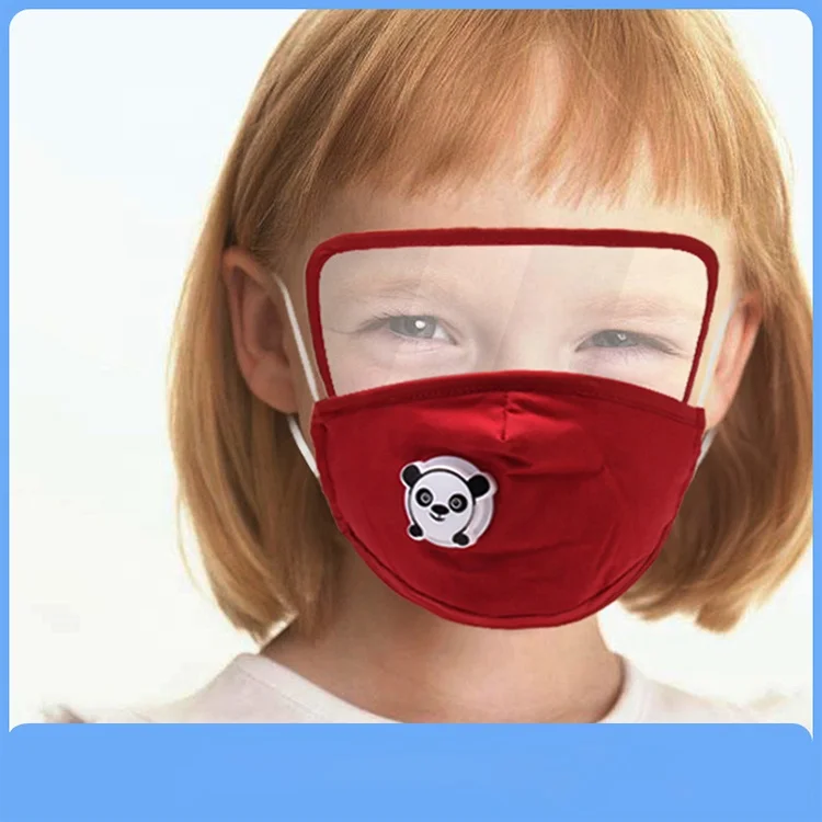 
Wholesale Outdoor Reusable Face Mask with Eye Shield for Kids 