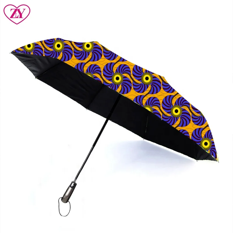 African Print Umbrella - Unique Kente Design for All Seasons