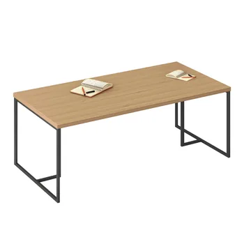 Factory Direct Sales Coffee Table Modern Simple Design Desk Steel Frame Wooden Coffee Table