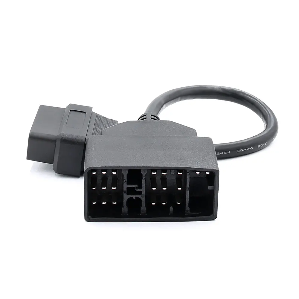 22Pin to 16Pin OBD1 to OBD2 Connector Cable Female Connector OBD2 Male Connector Adapter Cable for TOYOTA