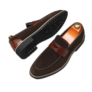 Men's Colorful Casual Shoes Non-Slip Office Dress with Rubber Insole Large Size 38-48 for Winter Season