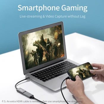 Kingma HD MI to USB3.0 Audio Video Capture Card 4K Video Game Live Streaming 1080p Full HD Quality detail image