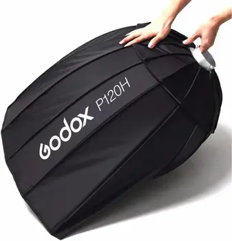 Godox P120H 48" Deep Parabolic Hi-Temperature Resistant Bowens Mount Softbox for Studio Video Flash Light detail image