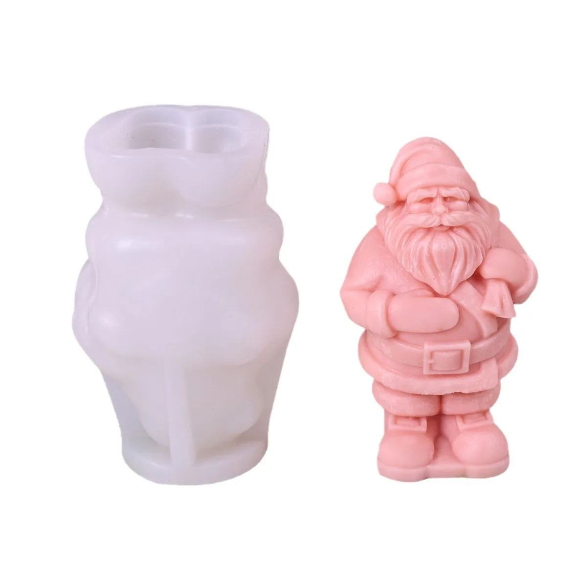 Wholesale Santa Claus Silicone Mold Set Handmade Cake Tools for Aromatherapy Baking Christmas Ornaments and Candles