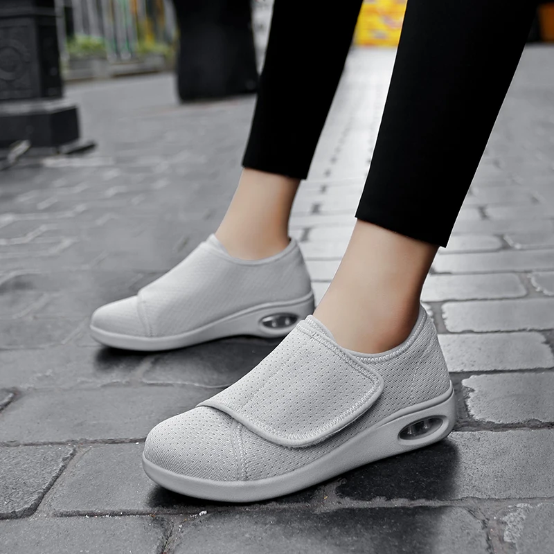 Chaussures Orthopédiques Pour Femme - Baskets Légères Et Super Douces Pour Marche | Confort Large, Respirantes, Idéales Pour Pieds Sensibles Ou Diabétiques | Pour Extérieur Et Sport Léger