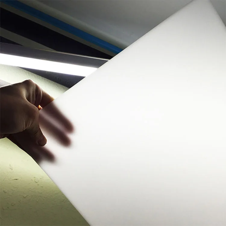 China Polycarbonate 10mm Plastic Panel Pc Solid Frosted Polycarbonate Led Light Diffuser Sheet