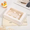 6 soportes para cajas blancas