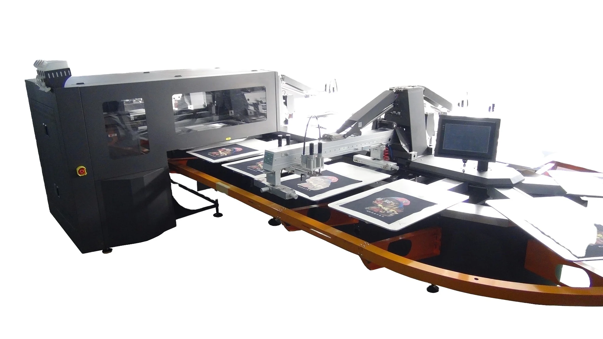 16 Colors Automatic Oval Screen Printing Machine