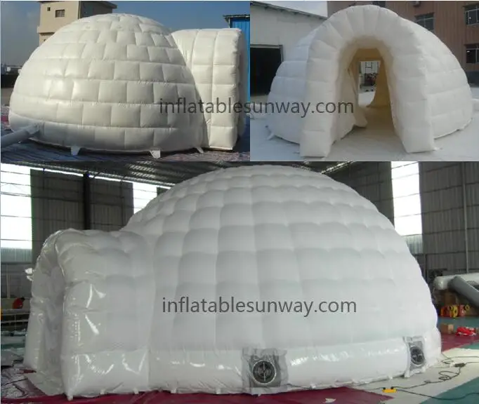 White Air Beam Inflatable Igloo Dome Tent Wholesale