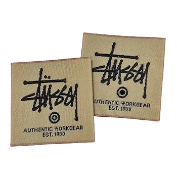Etiquetas Personalizadas Custom Woven Clothing Patch Tags Low Mo Direct Factory Cheap Wholesale New Custom Damask Woven Labels