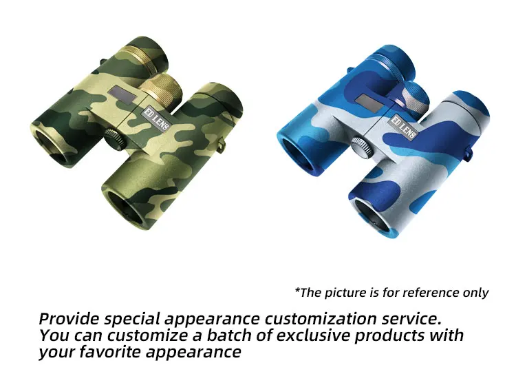 BINOCK Nitrogen Binoculars Long Range ED Glass IPX7 Waterproof 8x32 Hollow 10X32 Binoculars Powerful with Night Vision