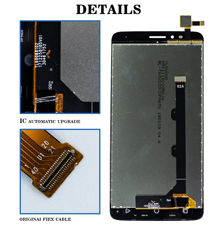 Coolpad Revvl Plus C3701A - Funda Con Protector De Pantalla HD YhxcY 360 Grados Con Soporte De