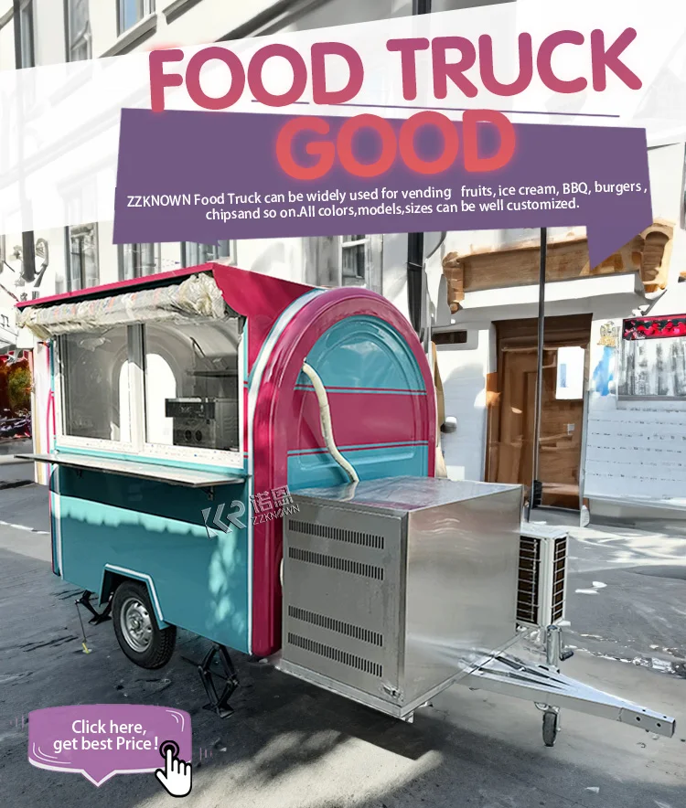 2024 Custom Round Fast Food Truck Ice Cream Cart Mobile Fast Food Carts   H22c06c3c670e48cdbe3e0419968051c9r 