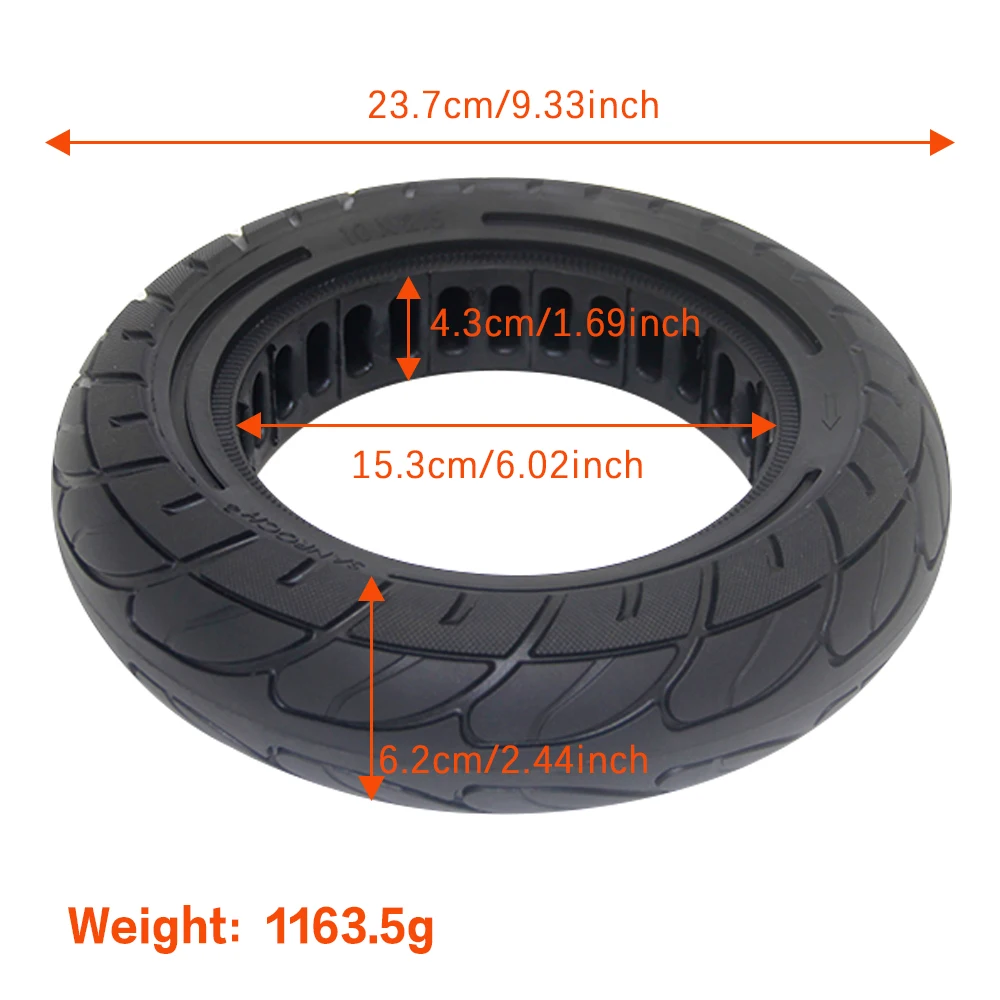 10*2.125 Solid Tire for Ninebot Max G30 Electric Scooter,10*2.5 Solid Tire for Ninebot F20 F25 F30 F40 Electric Scooter