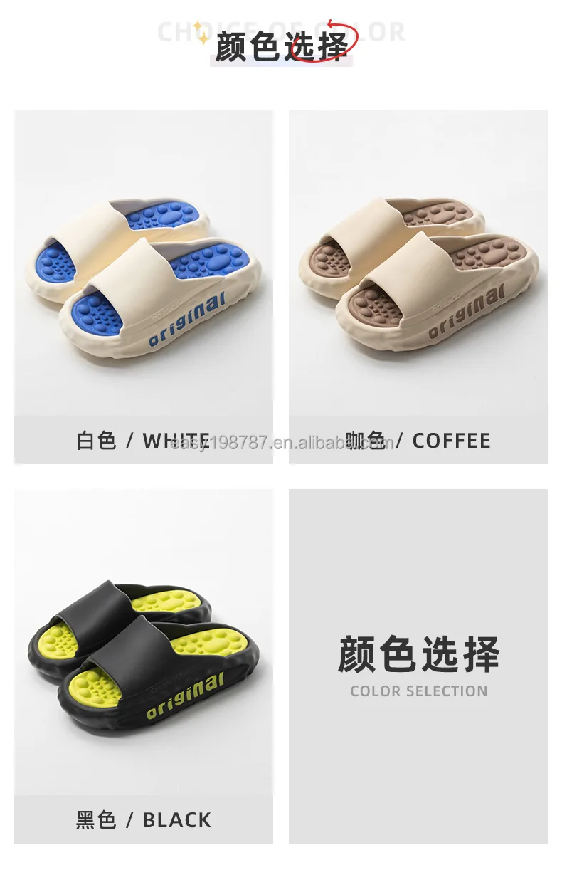 Customize house flats shoes men bathroom slipper EVA outdoor casual shoes with big size for wholesale