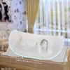 Moustiquaire étudiante avec fermeture éclair inférieure, modèle réglable, bleu